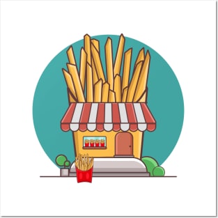 French Fries Shop Posters and Art